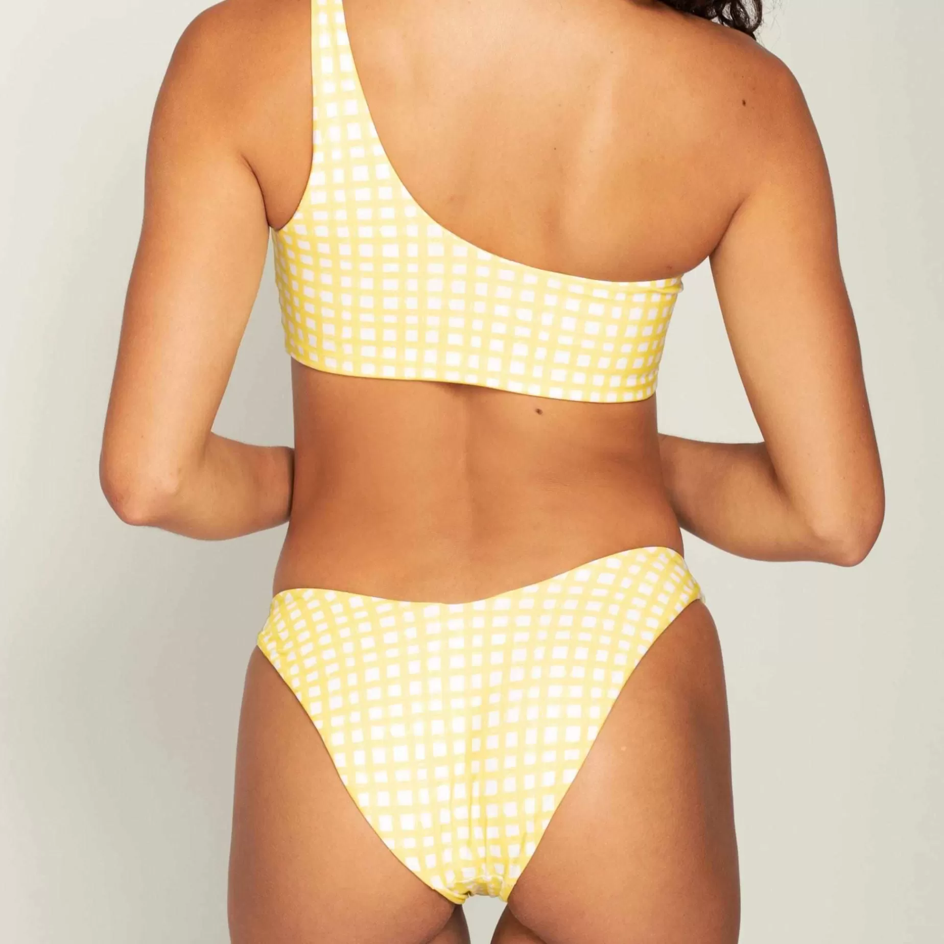 Lemon Gingham Shelley Bikini Bottom*Peixoto Wear Hot